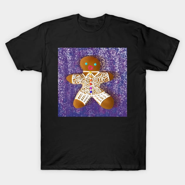 Gingerbread person man T-Shirt by Pragonette